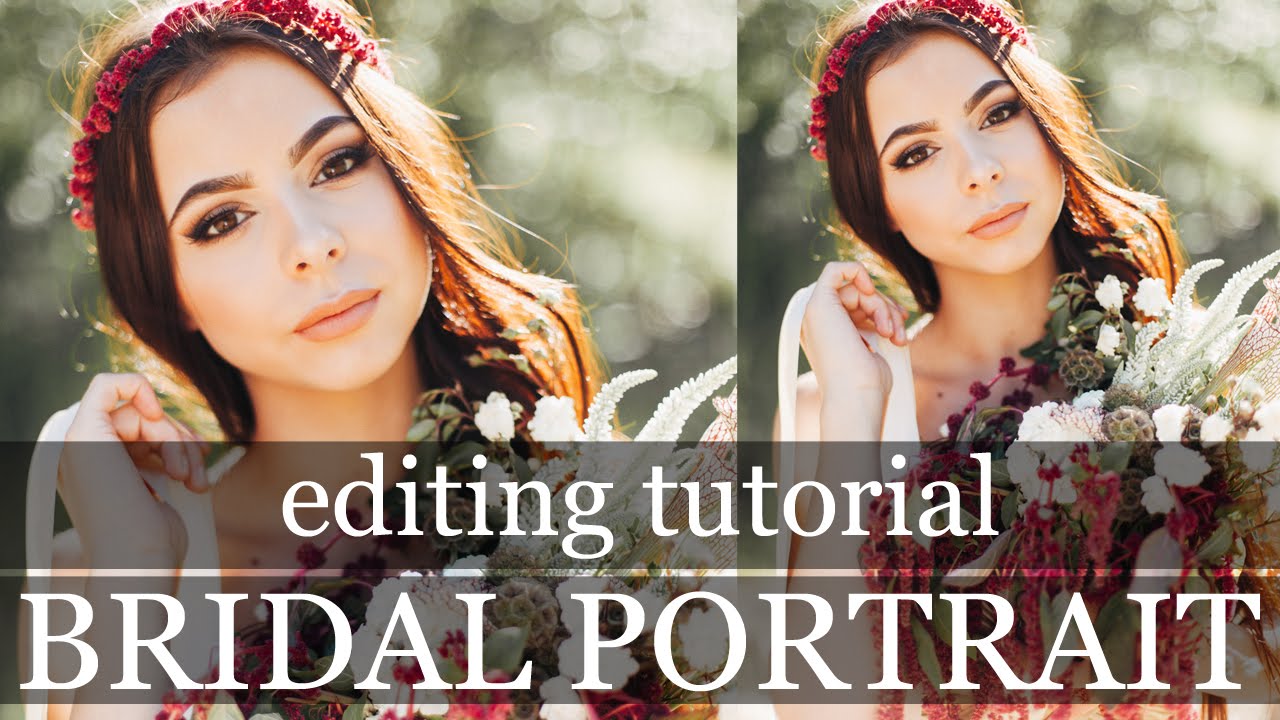 light and airy bridal portraits | adobe lightroom 5 editing tutorial