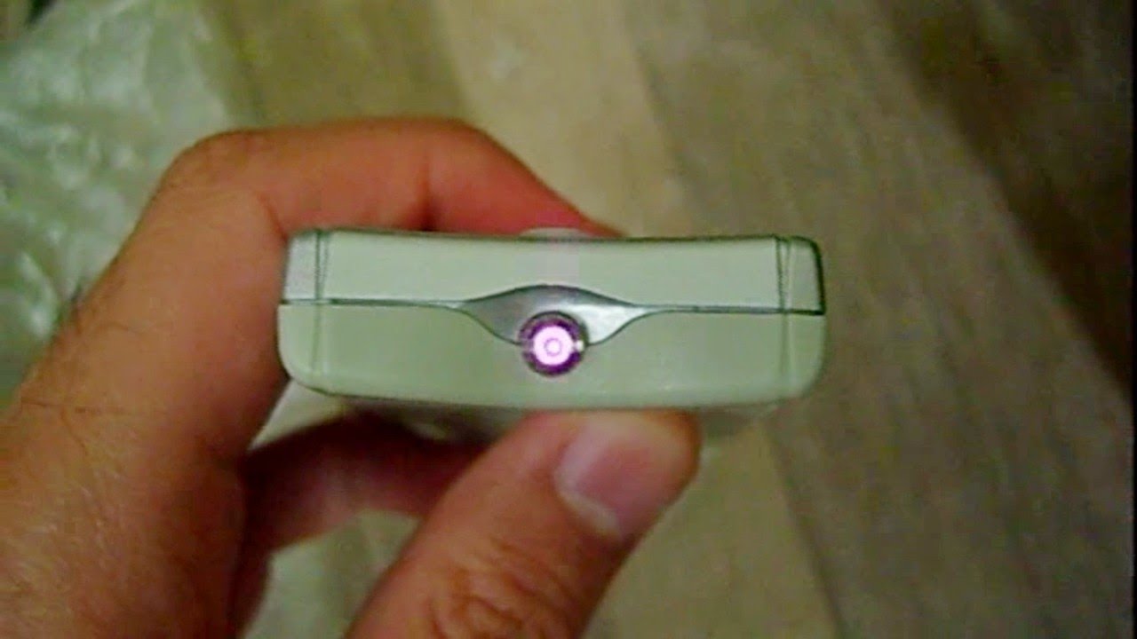 Infrared light seen by a photo camera