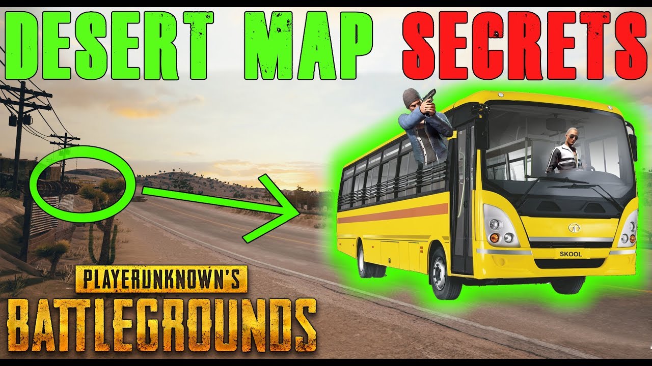 PUBG Update Guide: NEW Desert Map Photos Reveal SCHOOL BUS?!?!