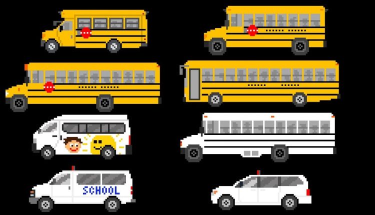 School Buses - Street Vehicles - The Kids' Picture Show (Fun & Educational Learning Video)