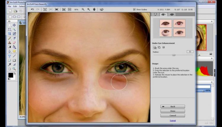 How to beautify the face with ArcSoft PhotoStudio?