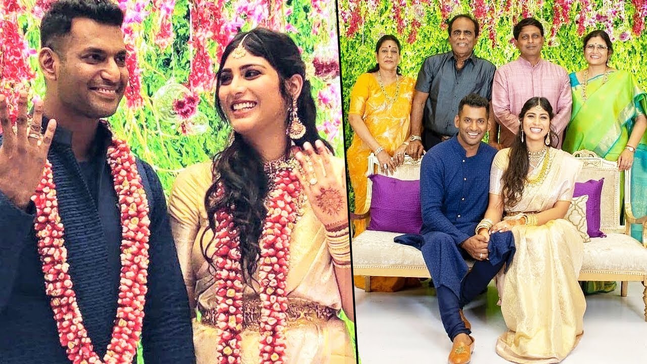 Vishal & Anisha Alla's Wedding Engagement Photos With Family & Friends