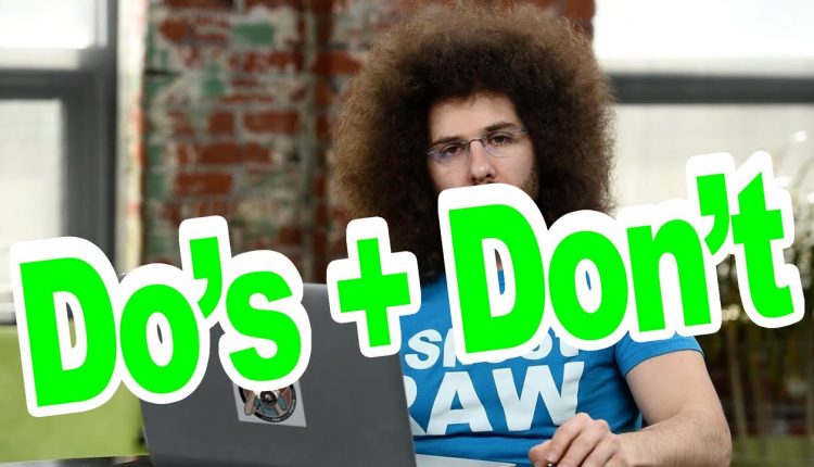 The Do's And Don'ts Of Building Your Photography Websites Home Page