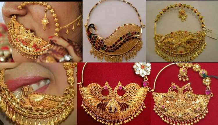 Latest Bridal Gold Nose Pin-Nathiya Designs 2018 |The Fashion Plus Collection