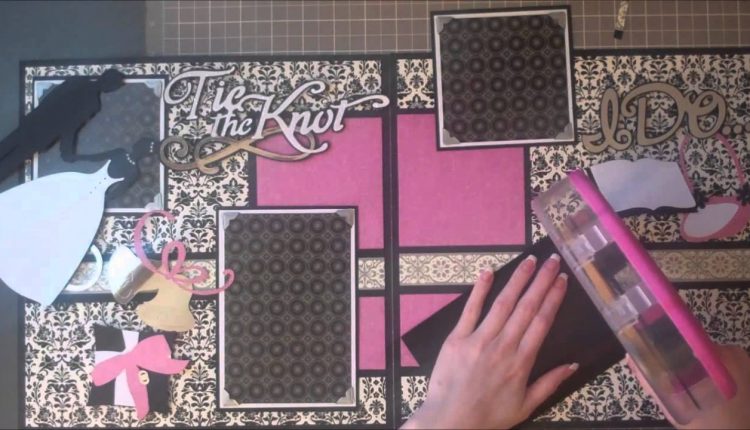 Faith Abigail Designs - Wedding Album Series: Tie the Knot Double Scrapbook Layout