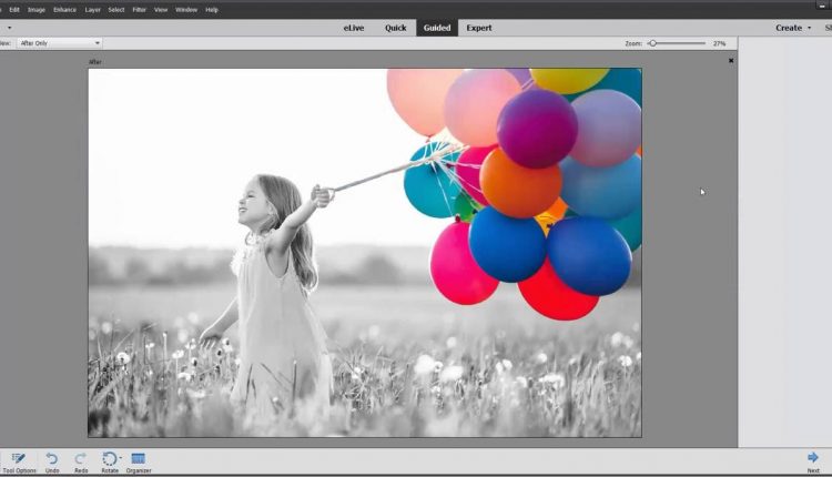 Lav dele af dit foto i sort-hvid