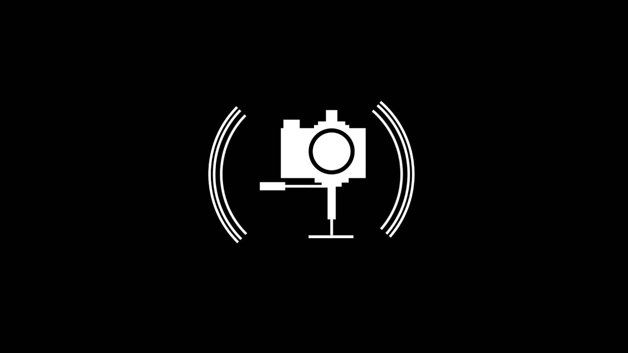 Motion graphic photo camera icon