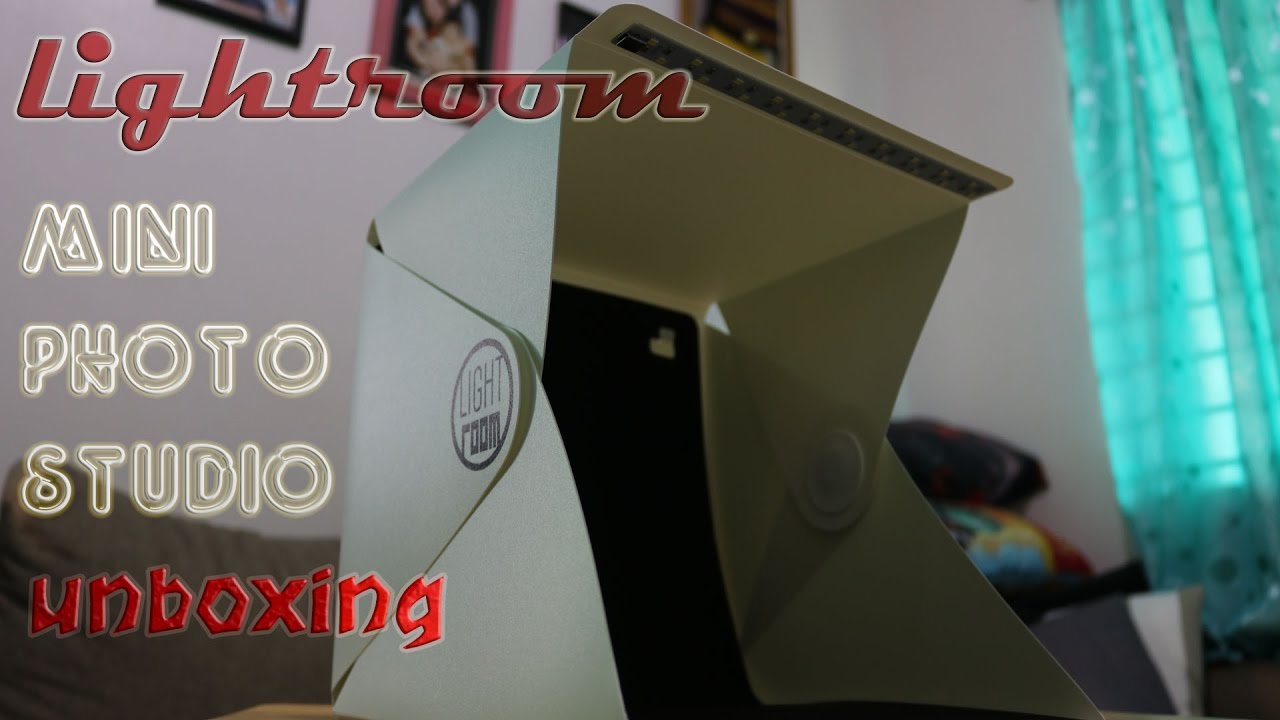 LIGHTROOM Foldable Mini Photo Studio with LED Light LAZADA Unboxing #5