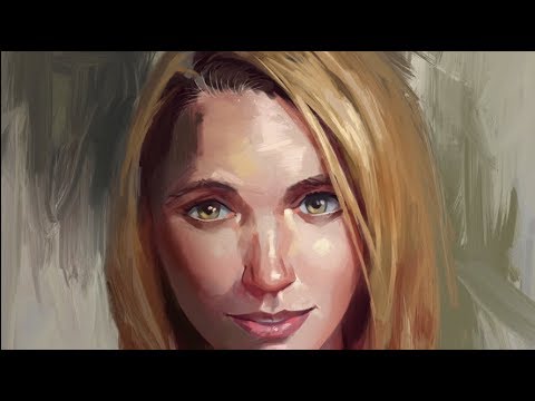 Portrait Painting on iPad Pro + Procreate