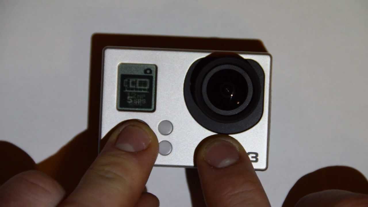 Simultaneous Video and Photo: GoPro HERO3 Menu and camera setup