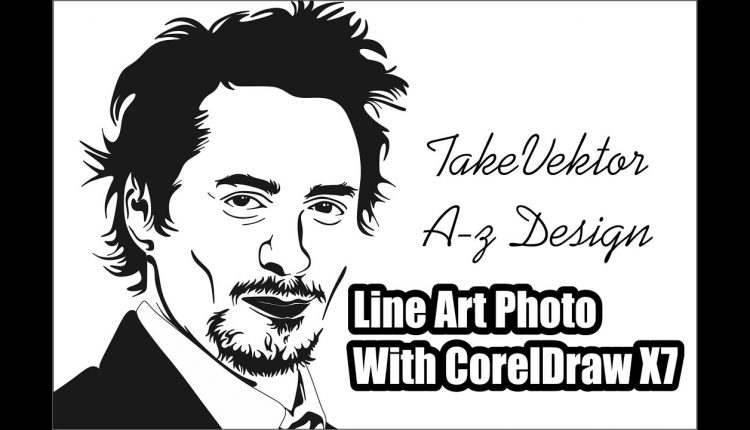Line Art Photo With CorelDraw X7 - Cara Membuat Line Art By Takevektor