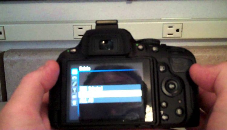 How to delete a photo on the Nikon DSLR D5100 camera