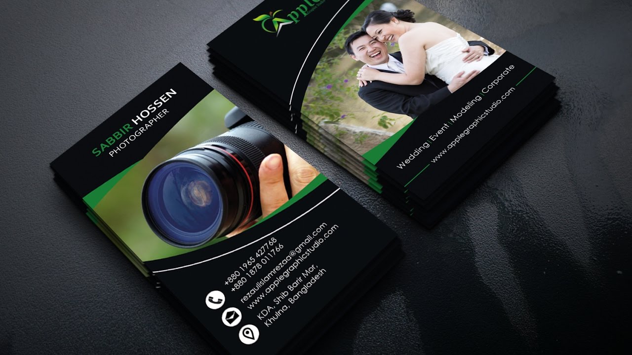 How to Design a Photography Business Card | Photoshop Tutorial