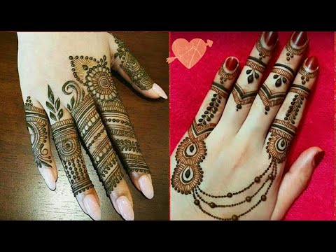 Latest Mehndi Designs for finger // Back hand Mehndi designs for girls