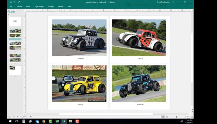 How merge pictures to create a Photo book w/ Publisher