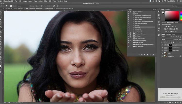 Adding Glitter Overlay Photoshop | Senior Portrait Edit
