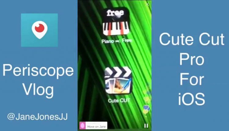 Periscope Vlog: Remove Black Bars On Portrait Videos With Cute Cut Pro For iOS