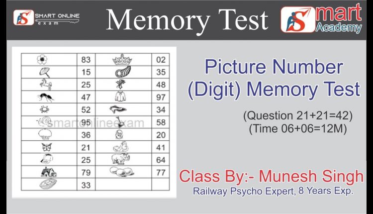 ALP Psycho Online Class ll Memory Test ll Picture Number Memory Test ll Digit Memory Test