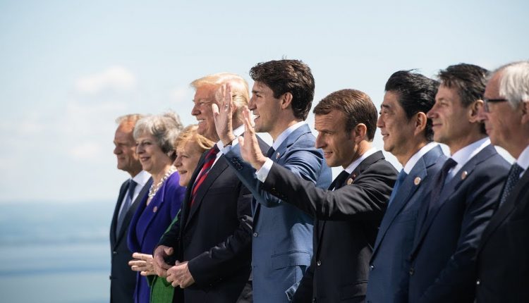 Family photo at the 2018 G7 Summit