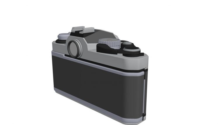 Nikon FM2 Photo Camera CAD 3D Model