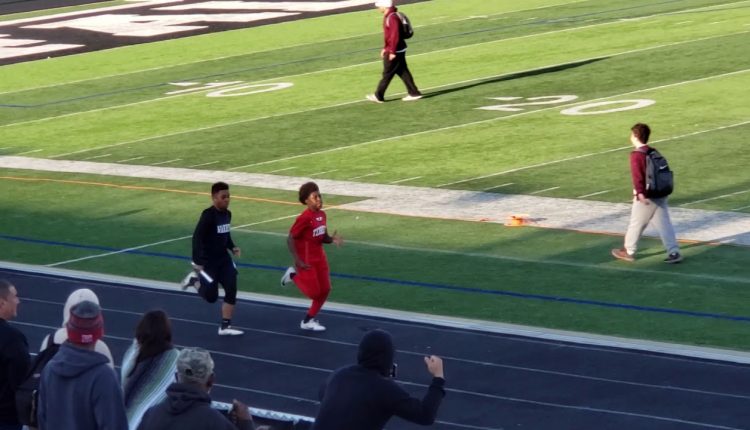 Terrell Furlough Middle School 7th Grade Boys 4x400 Photo Finish 1st place in District