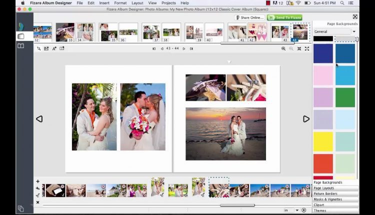 Wedding Album Design - Add a Color Background to Wedding Albums