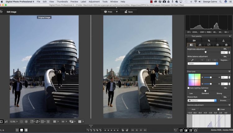 Canon Digital Photo Professional Video Tutorials - 4 Counteract colour casts