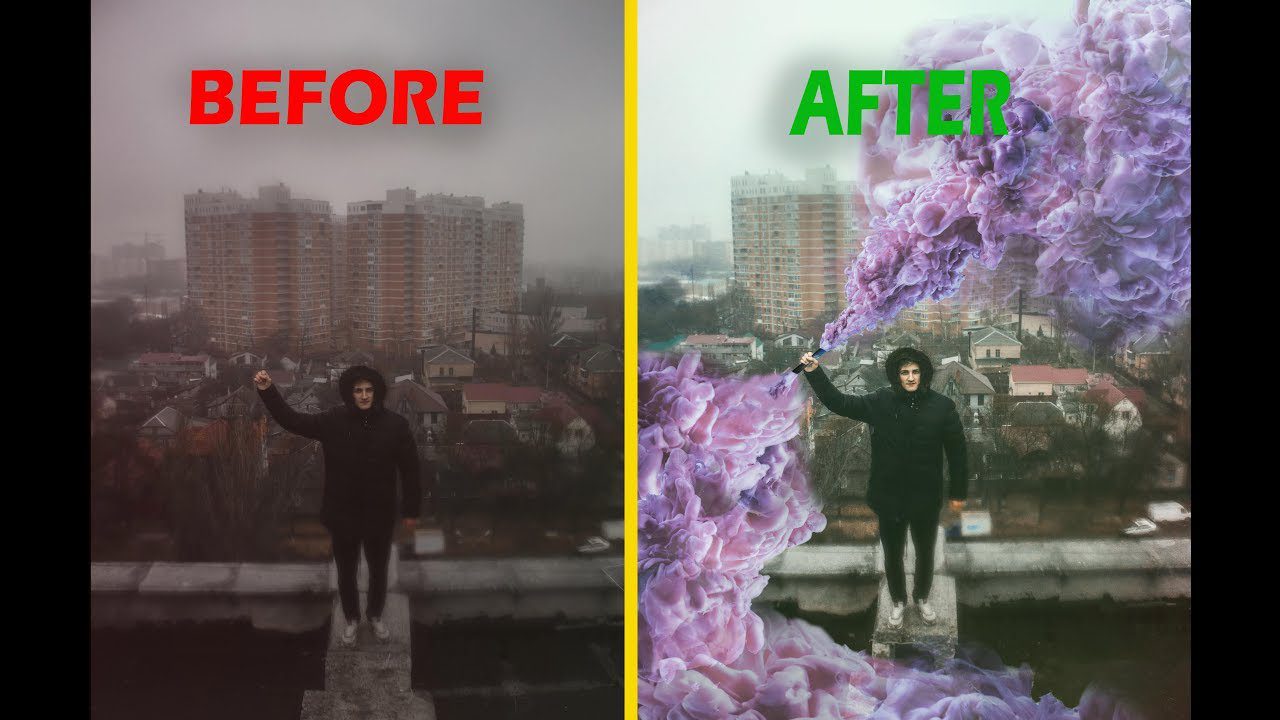 PHOTO EDITING IN #Photoshop | Smoke speed art