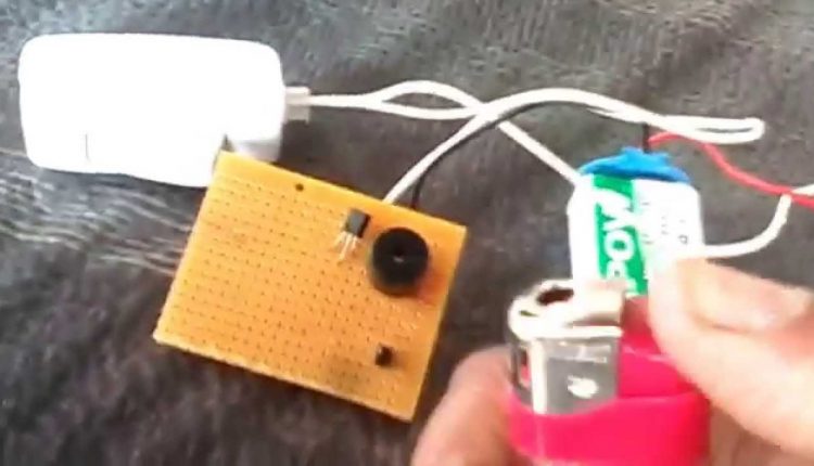 SIMPLE FIRE ALARM USING PHOTO DIODE, BT169D SCR AND BUZZER FOR SCHOOL PROJECT