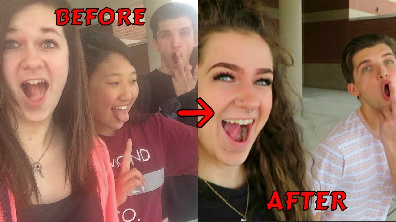 Recreating Our Old High School Photos... *kicked out*
