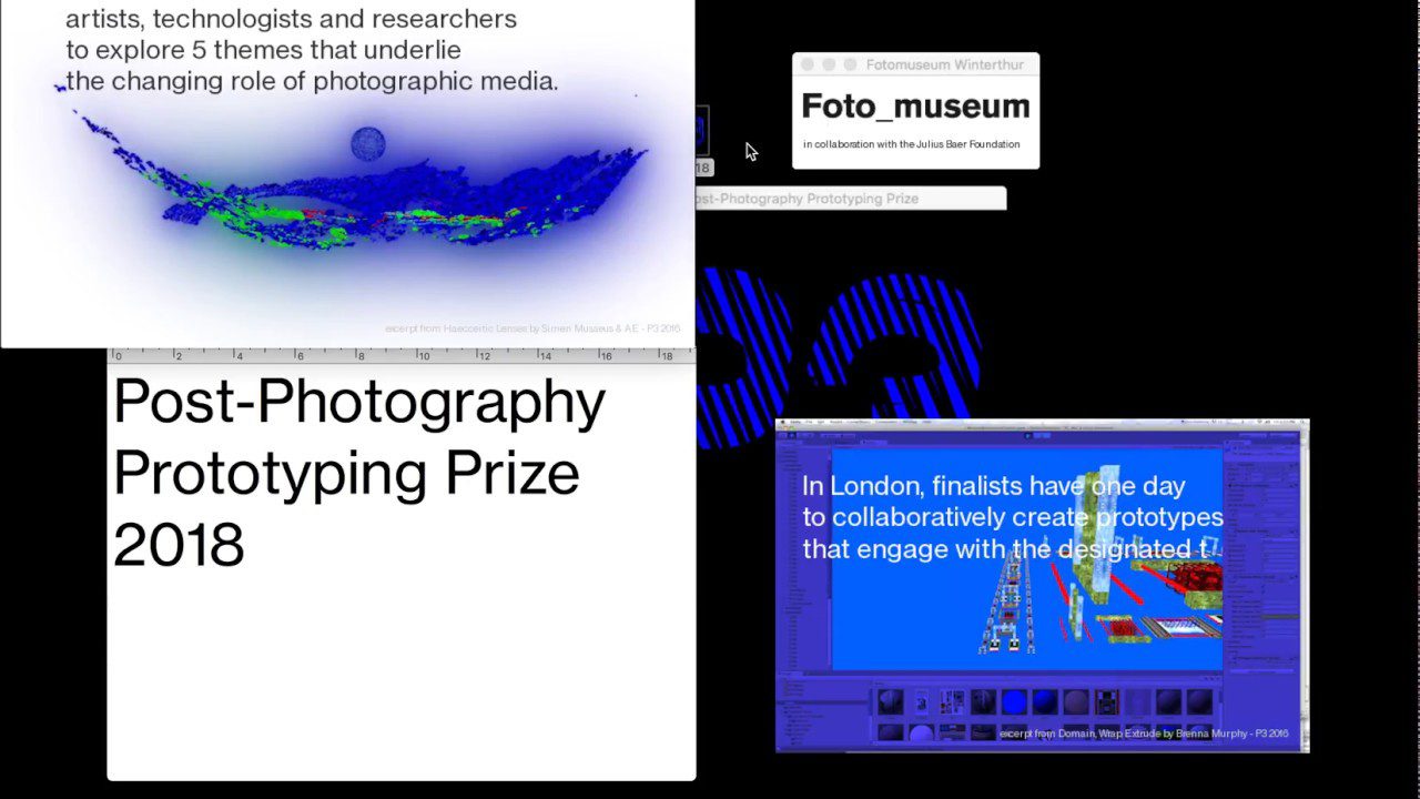P3 - Post-Photography Prototyping Prize 2018: Trailer