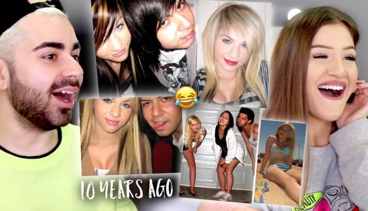 REACTING TO OUR OLD HIGH SCHOOL PHOTOS! *CRINGEY*