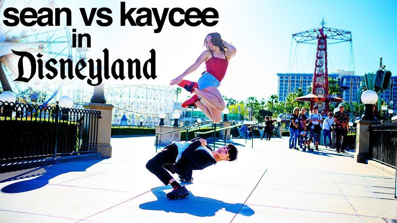 SEAN vs KAYCEE in Disneyland for 10 Minute Photo Challenge *World of Dance*