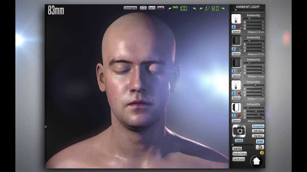Photo Light Pro, the 3D virtual Photography Studio