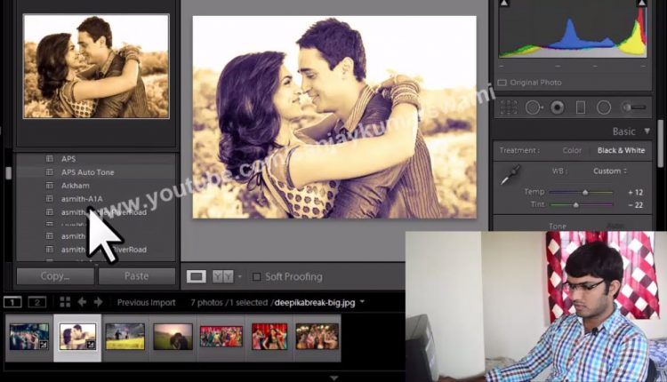 Lightroom effects for wedding album design 09