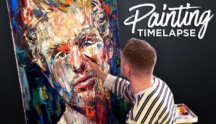 Time Lapse Expressive Oil Painting Male Portrait - Studio Sneak Peek 31 - Paul Richmond Studio