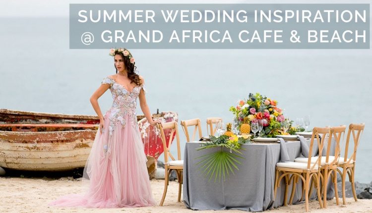Highlights: Grand Africa Cafe & Beach Summer Wedding Shoot | Pink Book Weddings