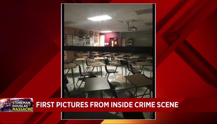 Photos show crime scene at Marjory Stoneman Douglas High School