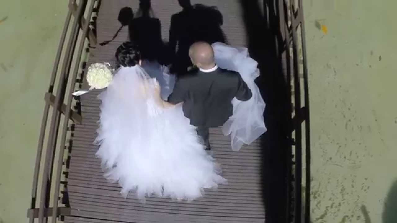 Aerial wedding shoot filmed with RC Drone cinematography