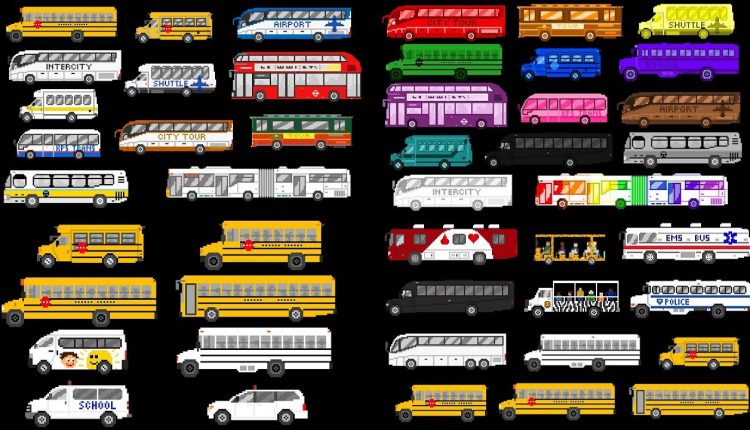 Buses Collection - School Buses, Bus Colors & More - The Kids' Picture Show (Fun & Educational)
