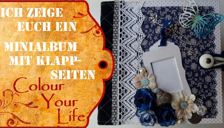 Scrapbooking Photo Album 3 Stitched Multi-Flap Album Deutsch