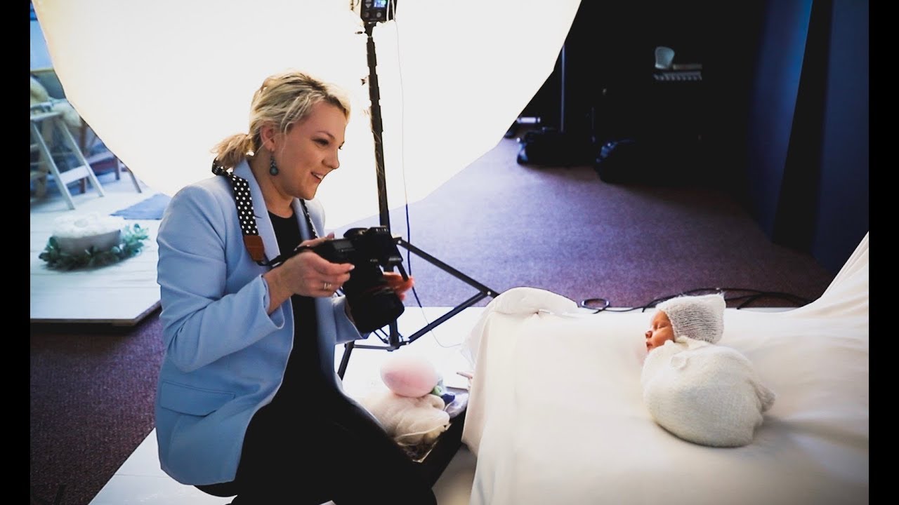 Photoshoot with 14 days old baby boy, newborn photography behind the scenes