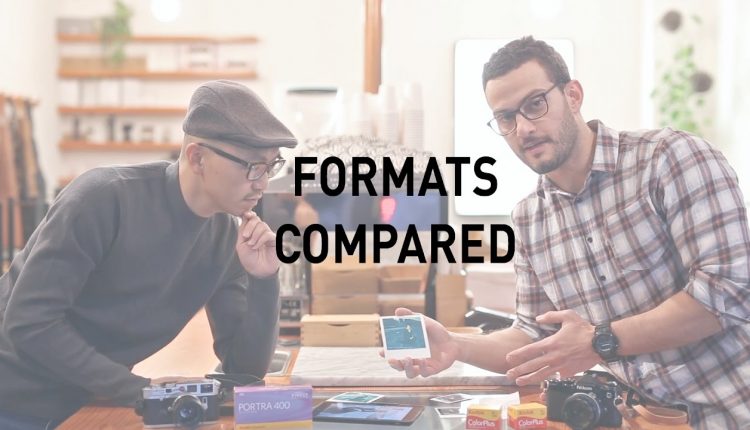 Popular photography formats compared