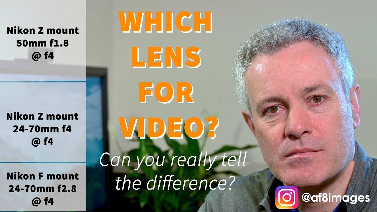 Which lens for video on the nikon Z series cameras? - Can you really see the difference? (z6/z7)
