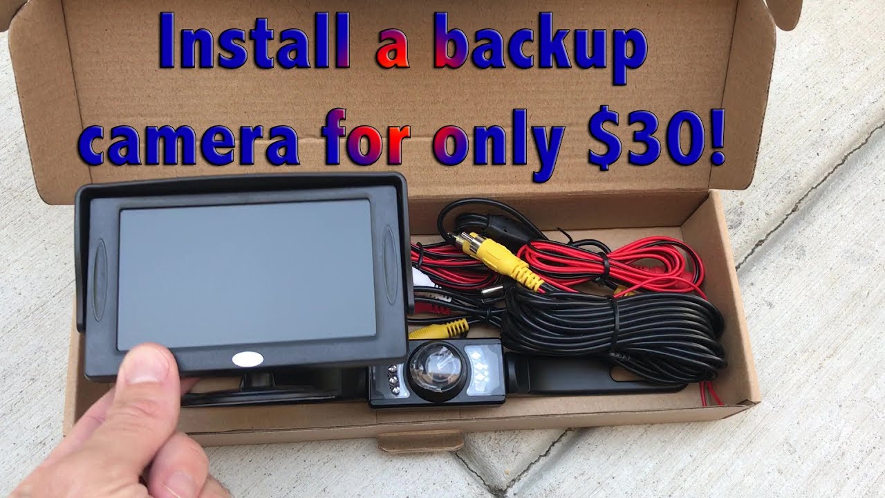 Install a Rear View Reverse Backup Camera for only $30!