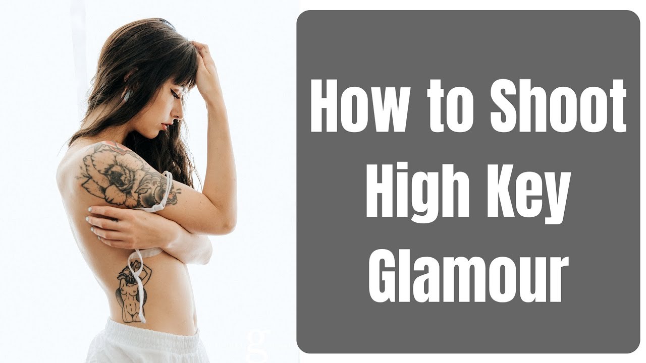 How To Shoot High Key Glamour Photography With No Flash/Strobes - Natural Light