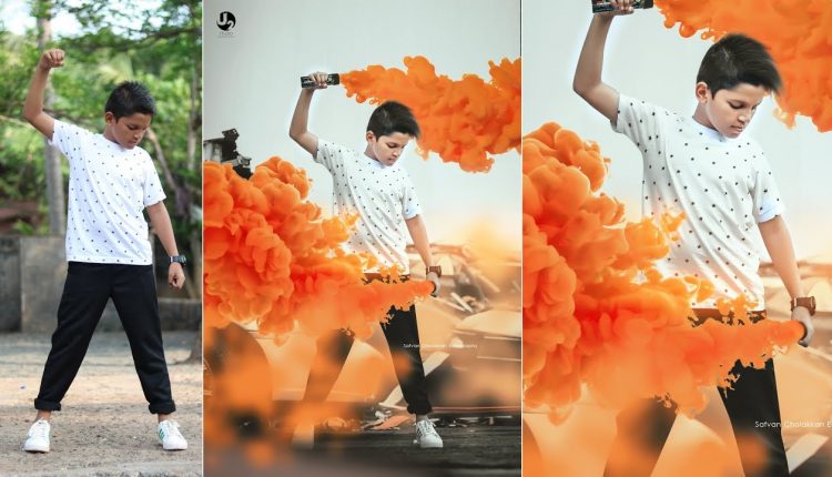 photo editing in photoshop | smoke bomb