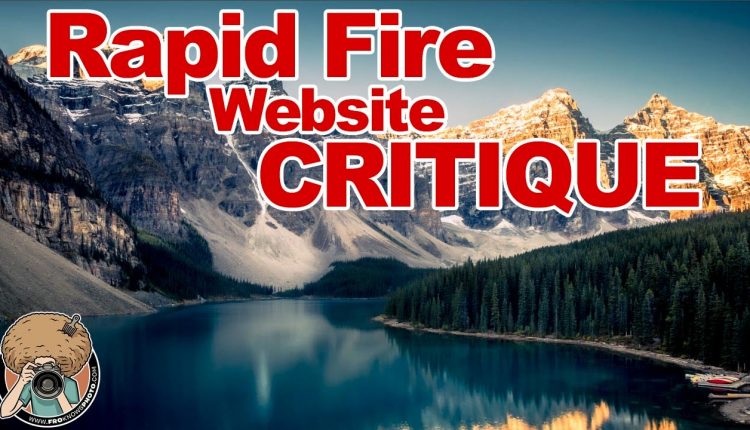 I HATE Dark "Background Colors" on Photography Websites, Agree or Disagree: Rapid Fire Critique