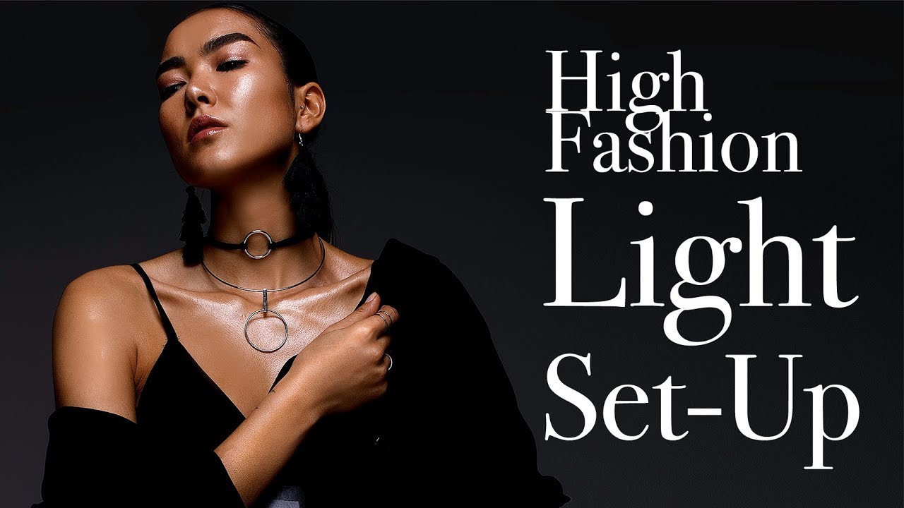 High Fashion Editorial Studio Light Setup