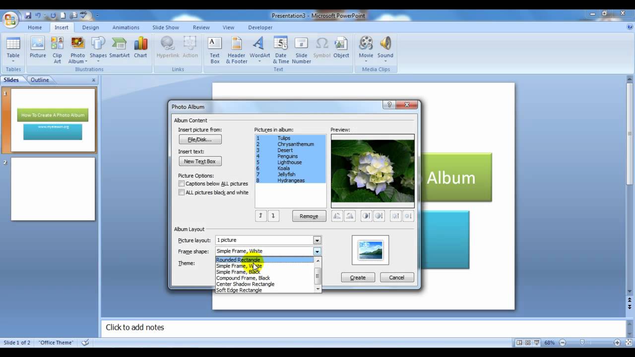 Make a Photo Album with PowerPoint In Hindi
